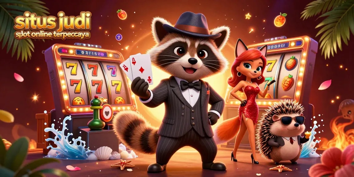 Experience the thrill of winning with situs judi slot online terpercaya featuring ecstatic characters and vibrant game elements.
