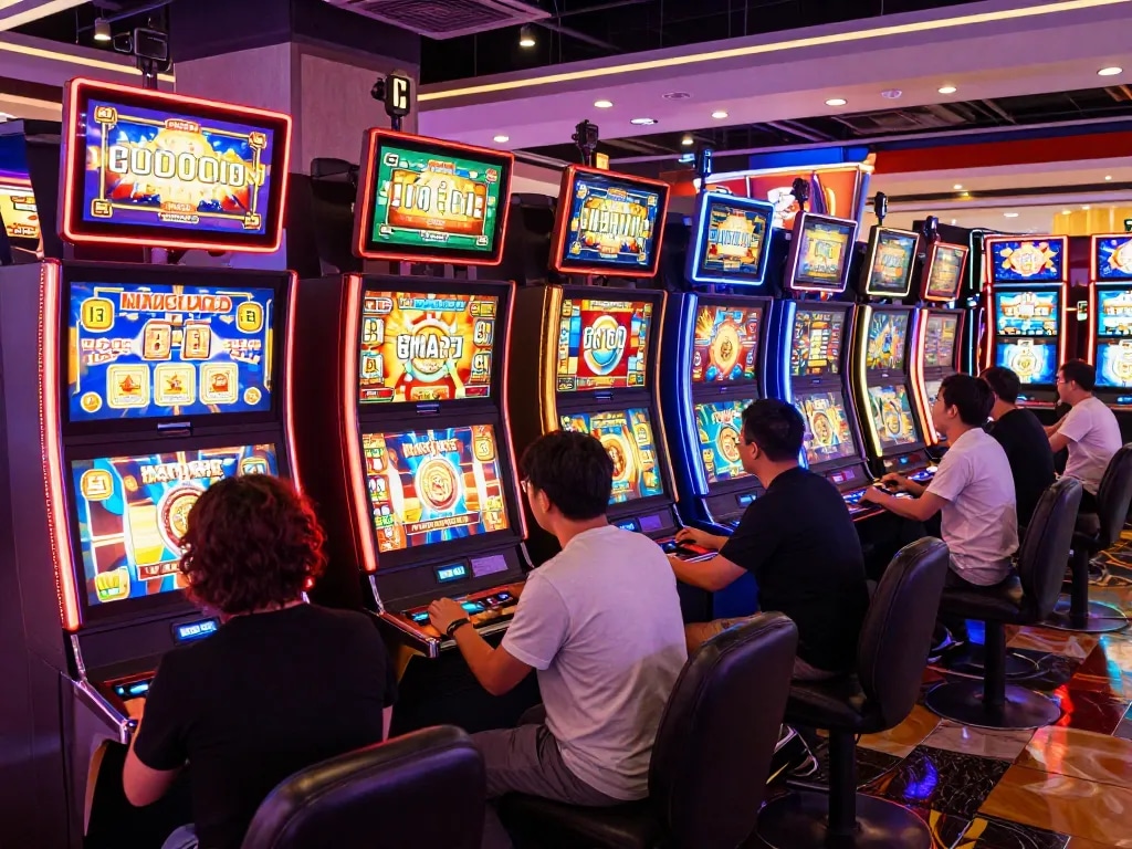 Experience exciting gameplay at https://fc88.tech with colorful slot machines and dynamic players