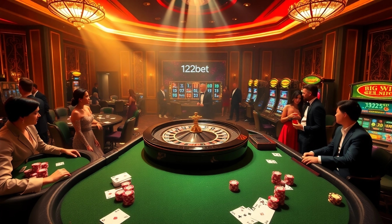 Experience the thrill of winning at 123bet with vibrant casino games and luxury ambiance.