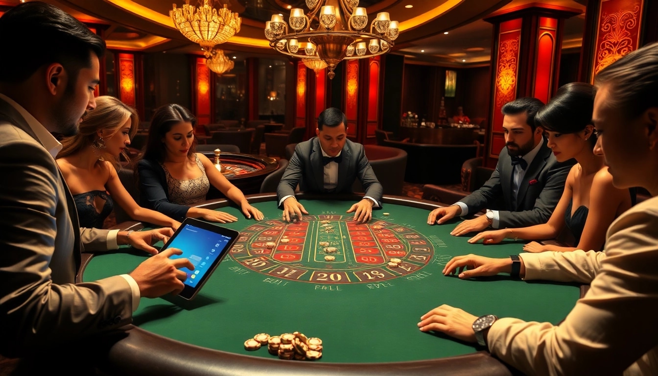 Engage in thrilling casino games at https://www.bdtk66.my/, with poker chips and a roulette wheel.