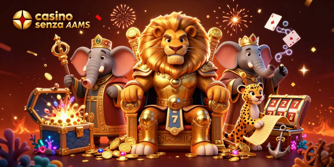 Coinvolgiti in un'entusiasmante esperienza di gioco presso casino senza AAMS con emozionanti macchine slot e azione da casinò avvincente.