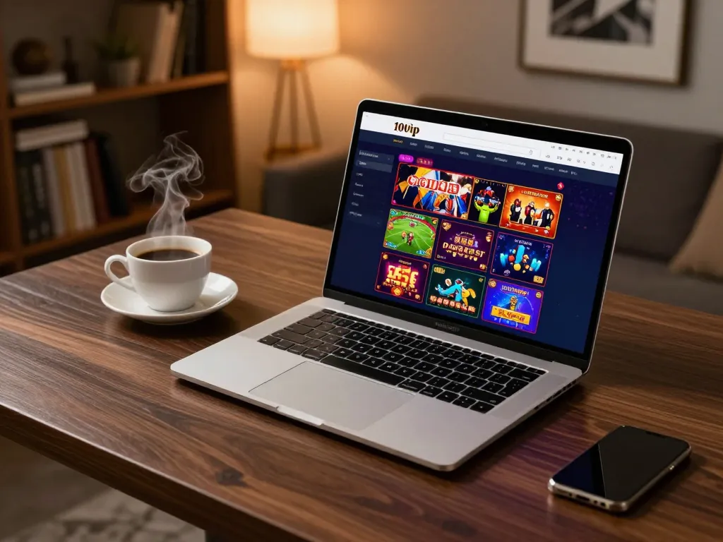 Engaging in thrilling online gaming at 100vip platform with stylish modern setup