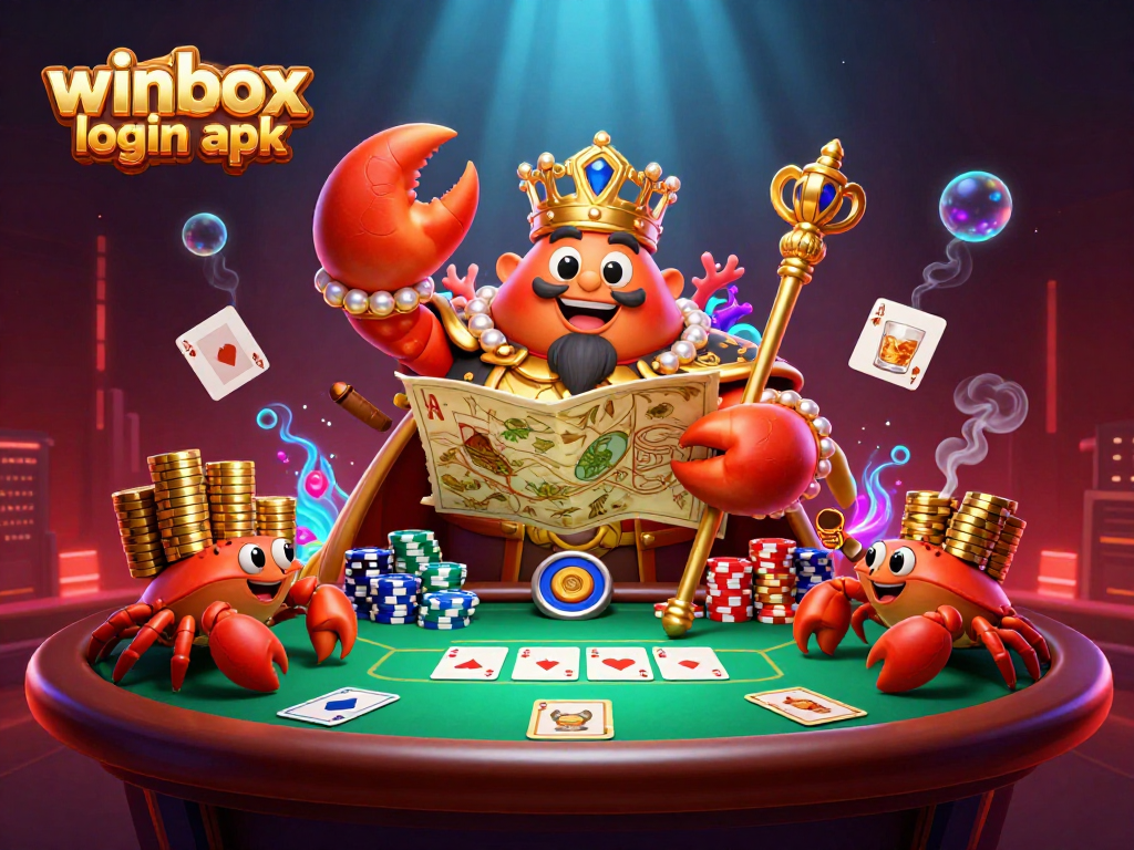 Engage with winbox login apk - unlock your gaming potential with vibrant casino elements and characters.