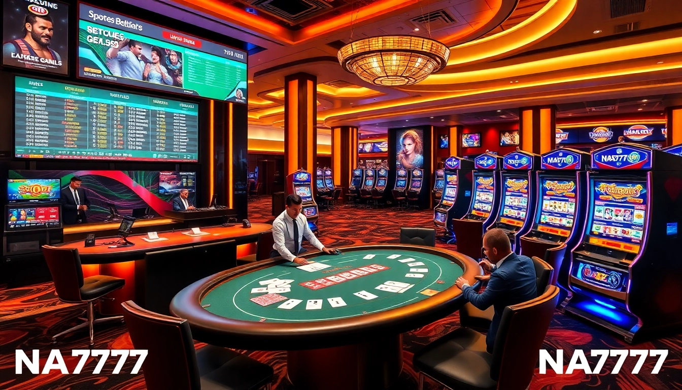 Experience thrilling gambling at NA777 with professional dealers and exciting casino games.