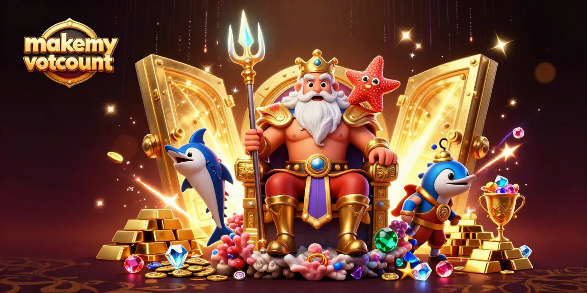 Experience the allure of makemyvotecount's virtual casino realm, where Neptune reigns over dazzling treasures.