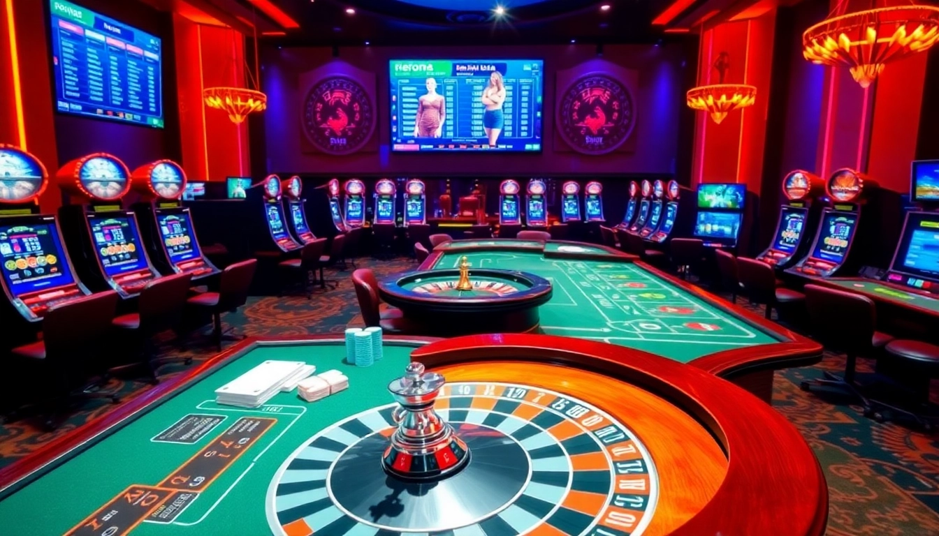 Experience excitement at the online casino with https://f8bet.net.in/ showcasing vibrant gaming tables.