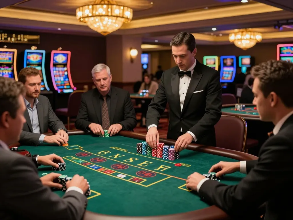 Players enjoying a thrilling blackjack game at Go88 casino with vibrant atmosphere.
