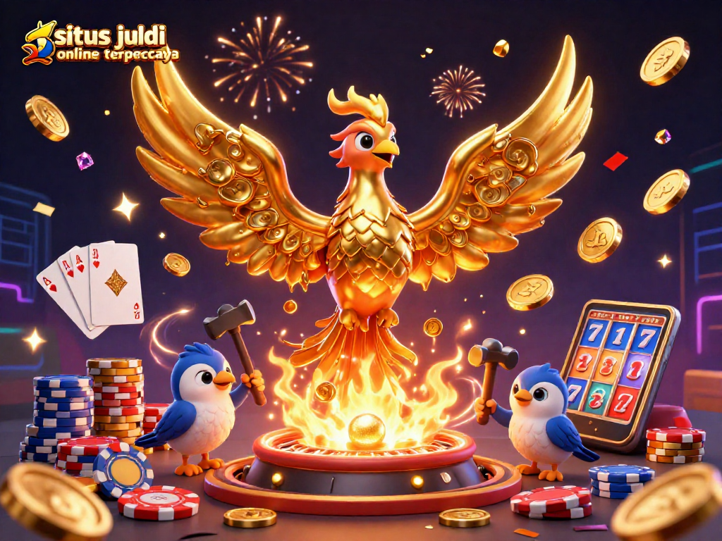 Experience the excitement of situs judi slot online terpercaya with dynamic gaming elements and a vibrant scene.