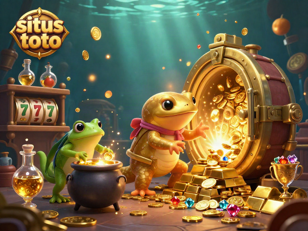 Menangkan jackpot di situs toto dengan gambar alchemist dan simbol slot yang memukau.