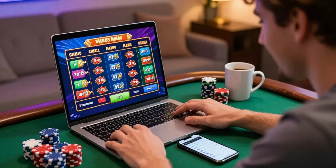Player enjoying online gaming as scoarch.org.uk lists the best credit card casinos for 2026 with vibrant visuals and engaging atmosphere.