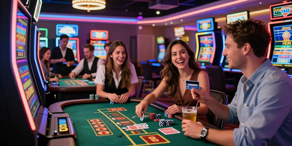 Casino players enjoying credit card gameplay at https://chps.org.uk, experiencing a vibrant atmosphere with games and excitement.