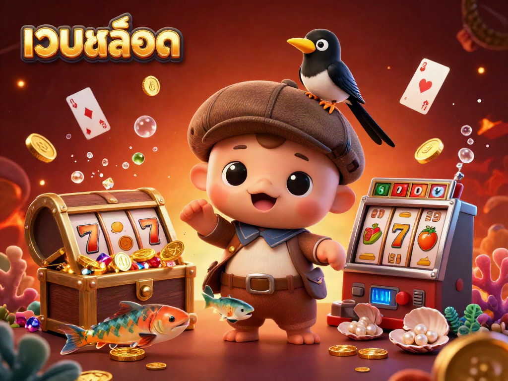 เล่นเกมสล็อตจากเว็บสล็อตด้วยภาพการ์ตูนสุดน่ารัก เสริมโชคด้วยเหรียญทอง