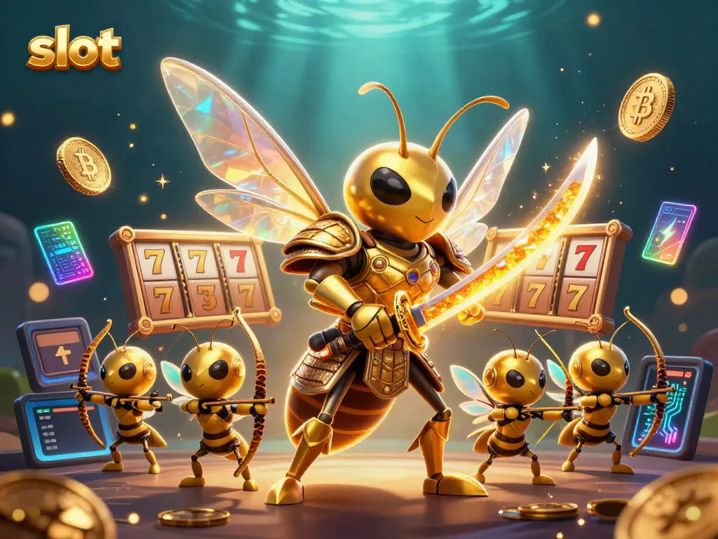 Win big with slot reels in an immersive casino illustration featuring vibrant characters.