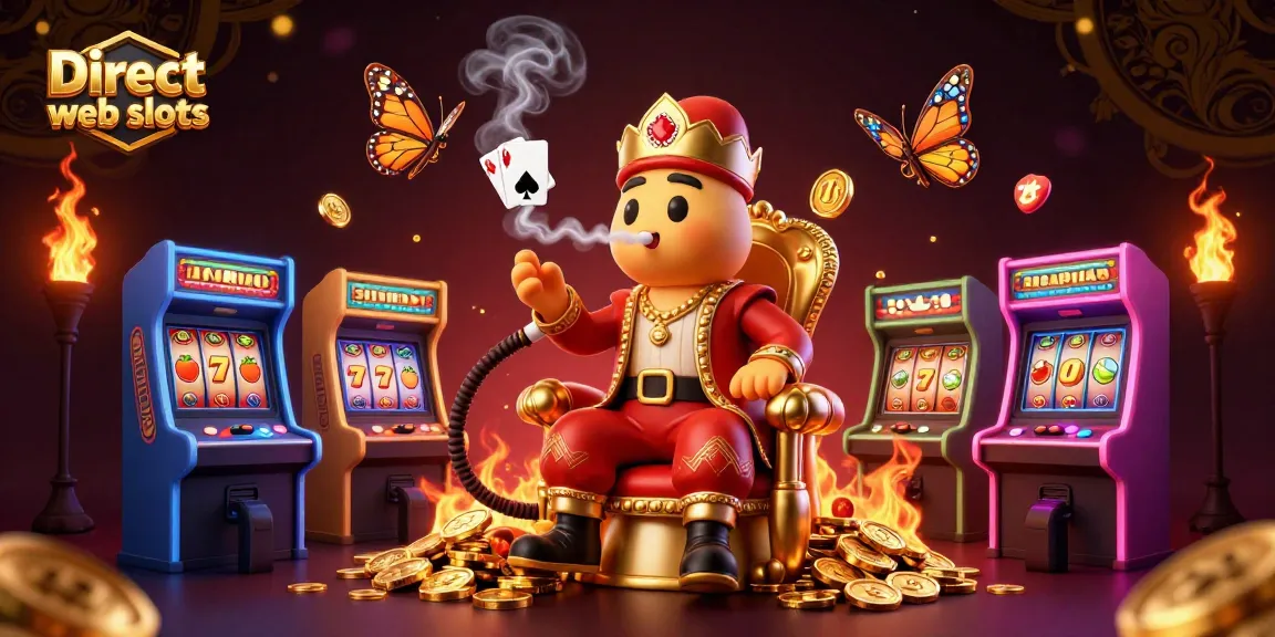 Spin your fortune with Direct web slots amid colorful game elements and a magical atmosphere.