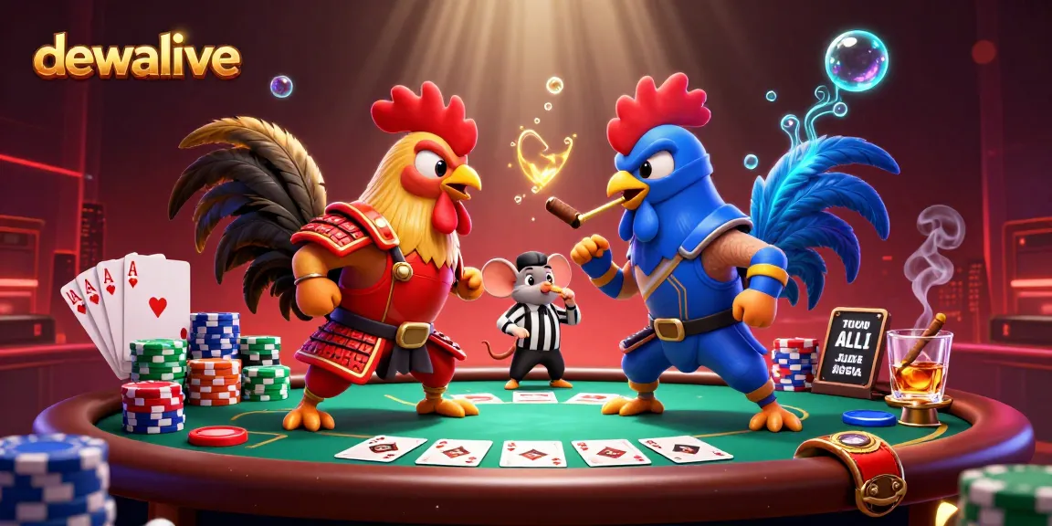 Dewalive menampilkan pertempuran spektakuler antara ayam jantan bertarung di arena judi, dengan efek visual yang memukau.