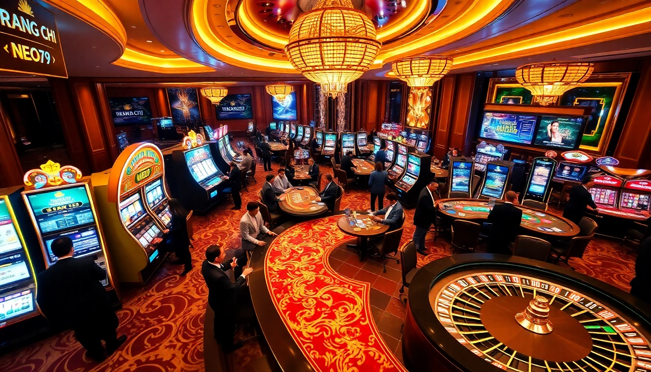 Experience the thrill of gambling at TRANG CHỦ NEO79, showcasing vibrant casino action.