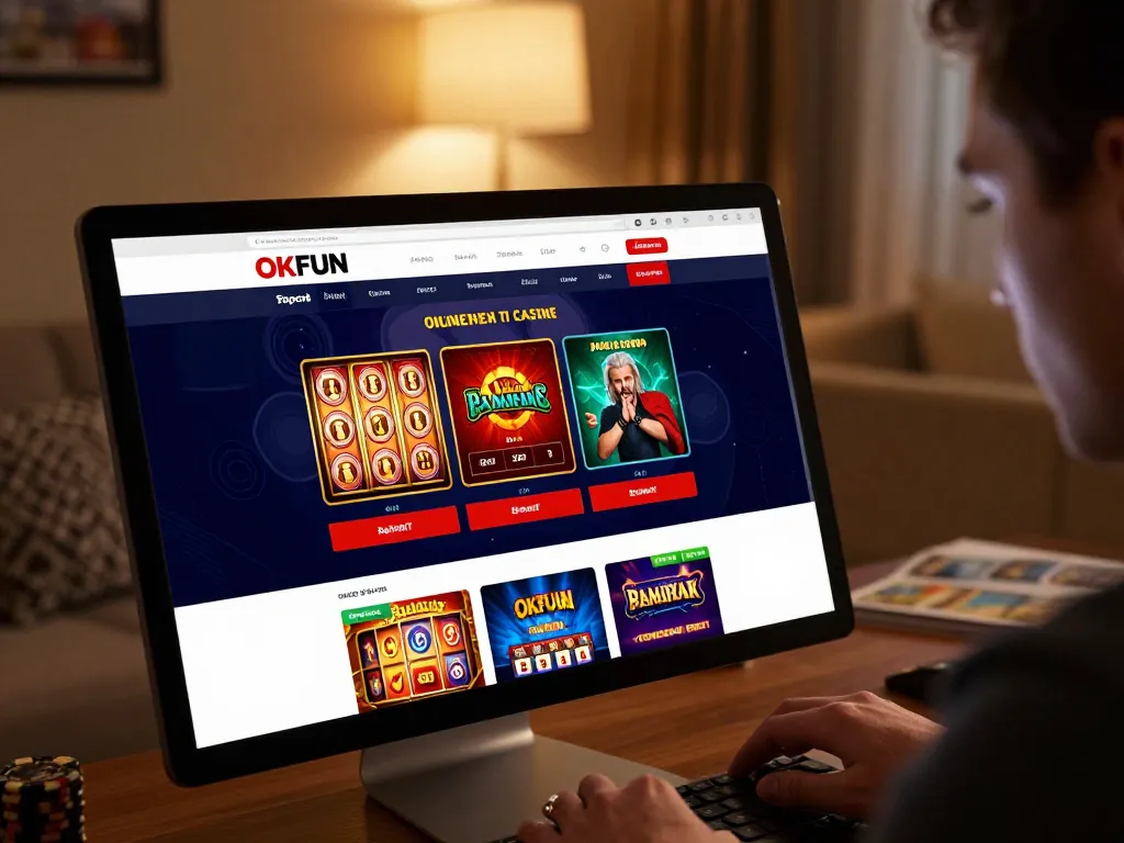 Engaging online gaming experience with OKFUN interface showcasing betting options for a thrilling casino adventure.