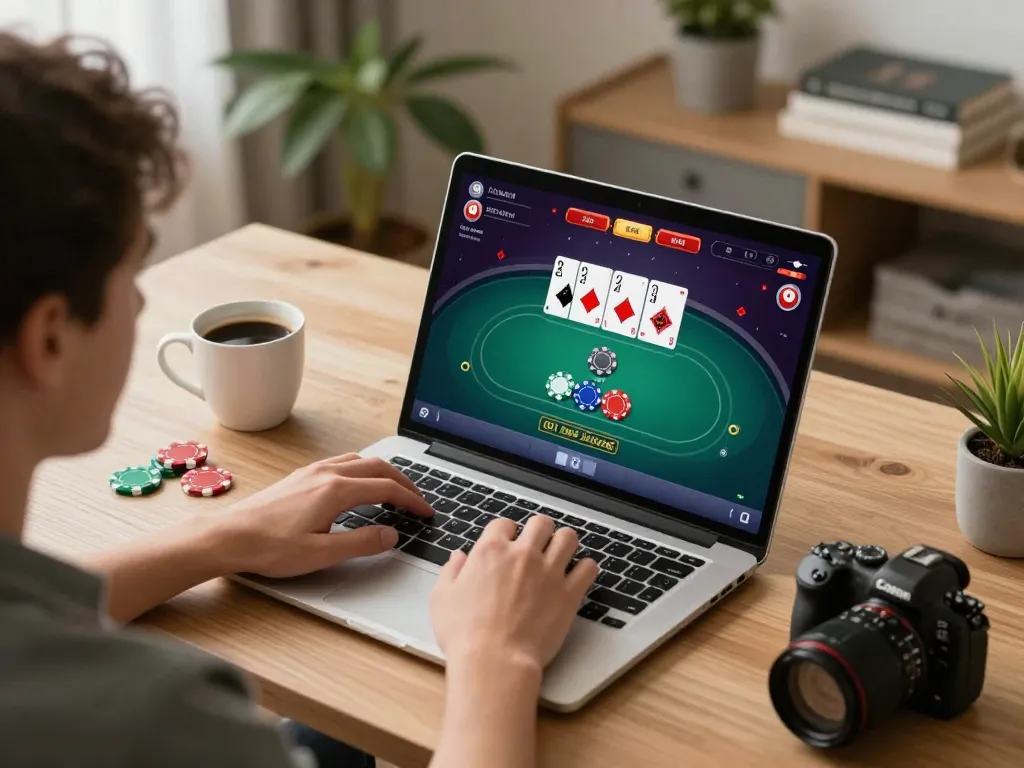 Engaging gameplay on TR88 platform as player immerses in online casino with strategy notes.