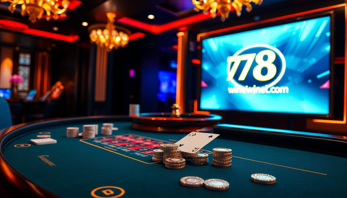 Experience the excitement of high-stakes blackjack at 78winel.com with glamorous gaming elements.