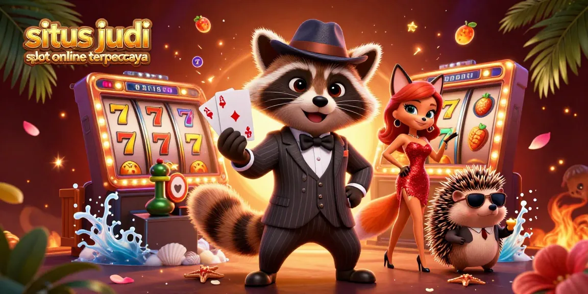 Experience the thrill of winning with situs judi slot online terpercaya featuring ecstatic characters and vibrant game elements.