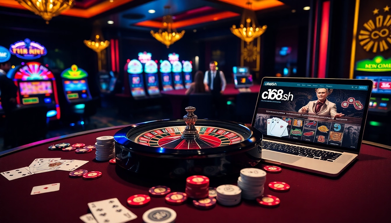 Engage with thrilling games at c168.sh featuring roulette and vibrant casino elements.