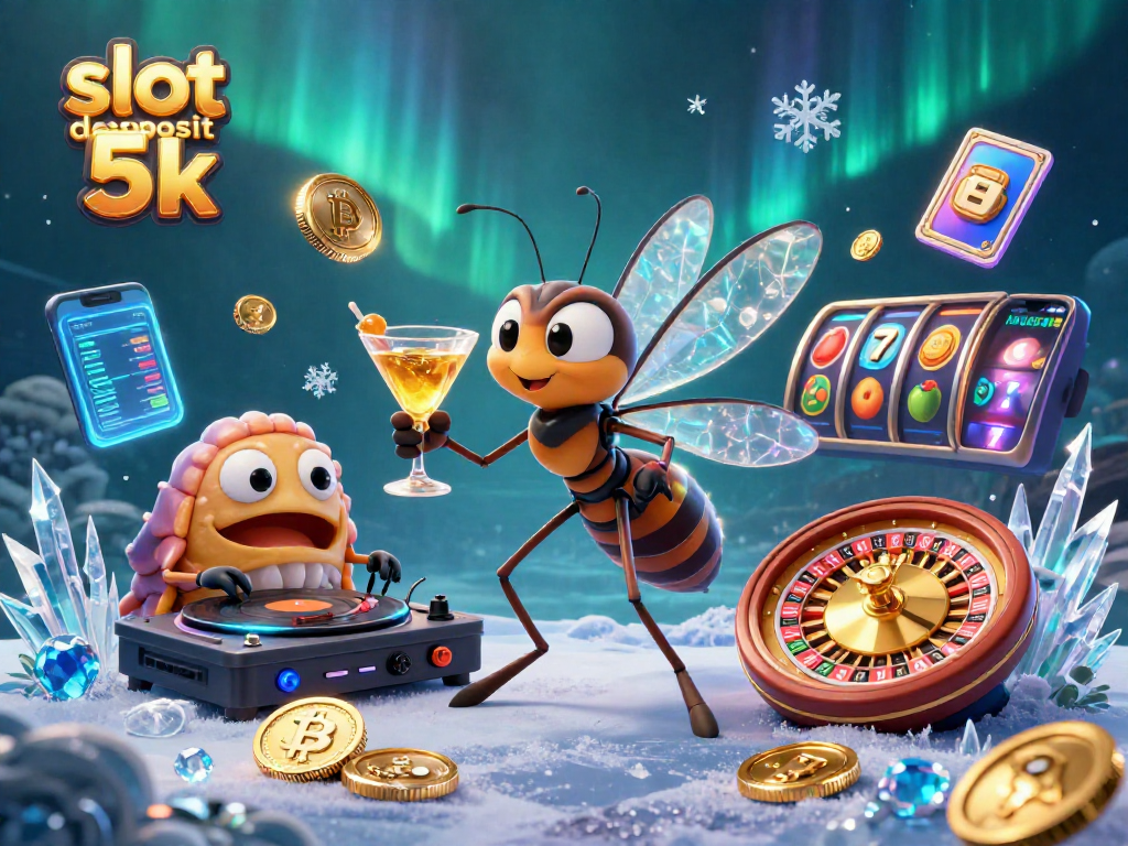 Engage in thrilling moments with slot deposit 5k as characters come alive in a vibrant casino scene.