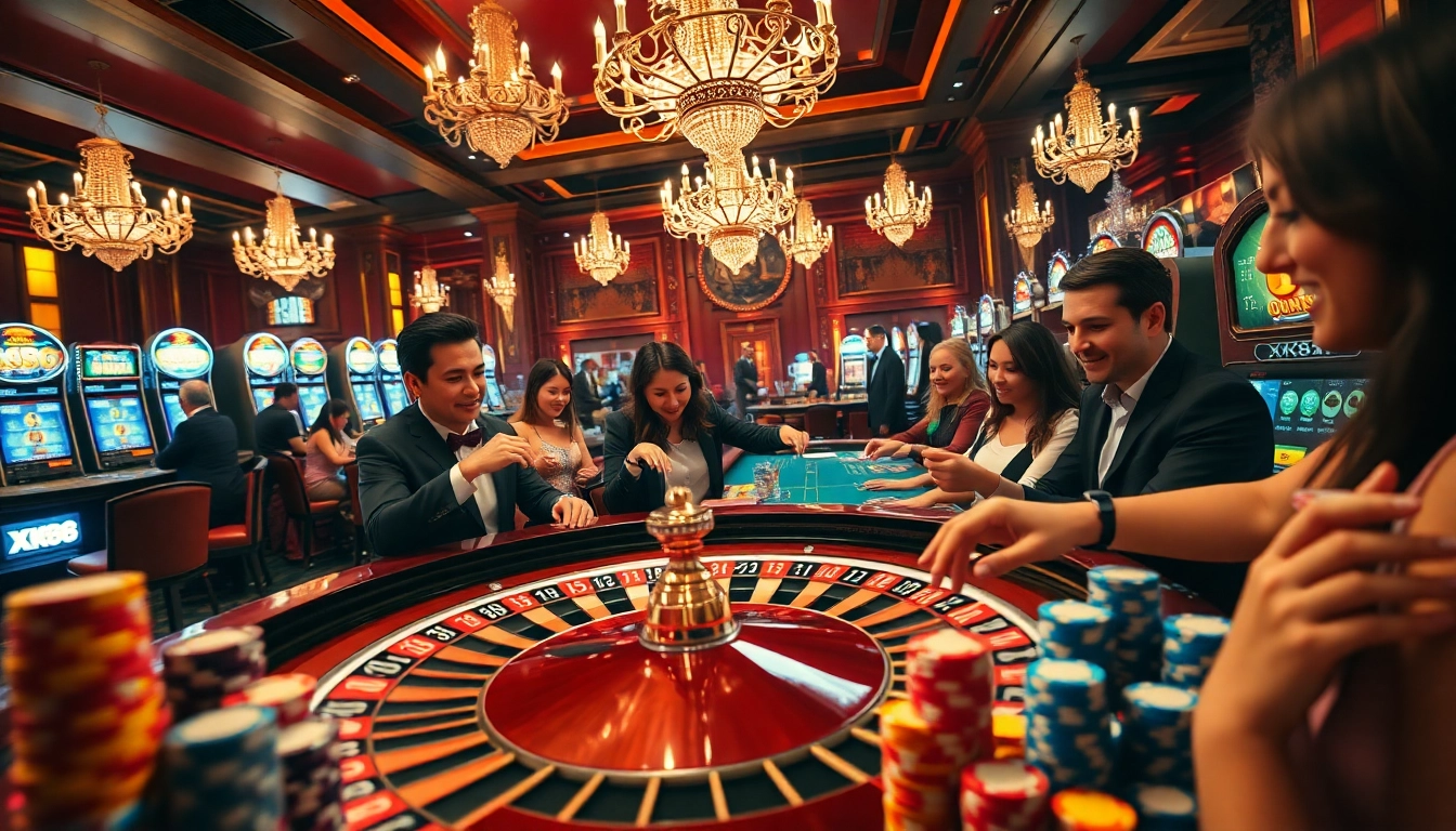 Exciting gameplay and vibrant atmosphere at XX88 casino.