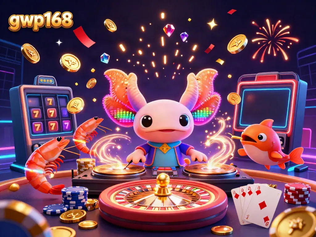 GWP168 menawarkan pengalaman Casino Live interaktif dengan DJ axolotl neon menyajikan hiburan menarik.