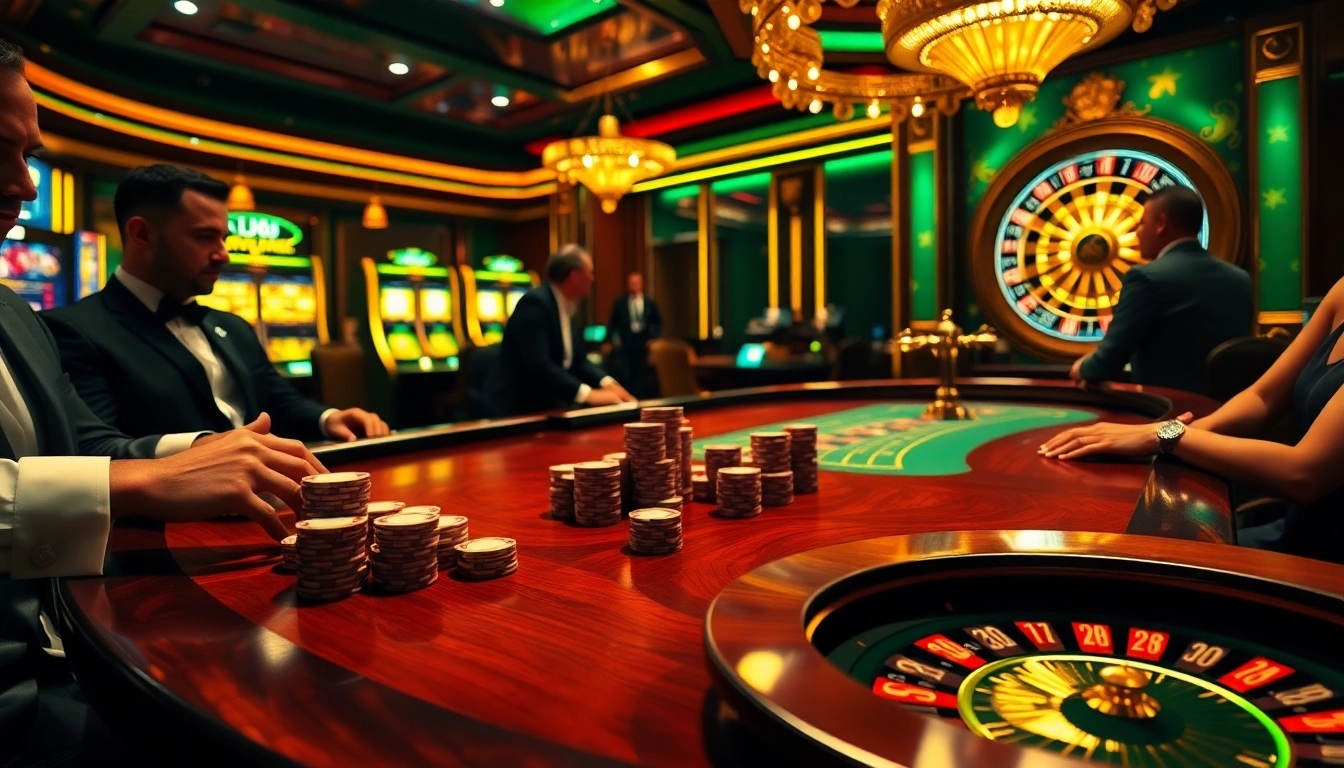 Players engaging in exciting poker action at 88aa casino table with vibrant gameplay.