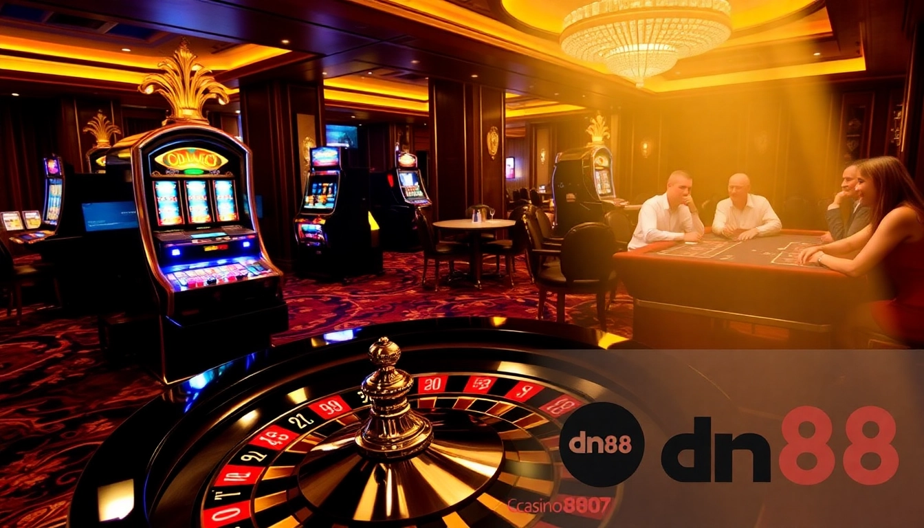 Engaging players enjoying various games at dn88 casino for an immersive gambling experience.