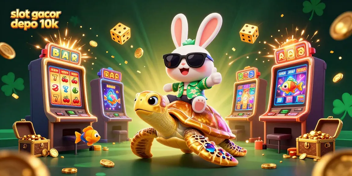 Slot gacor depo 10k menampilkan karakter lucu dalam adegan menggembirakan dari kasino.