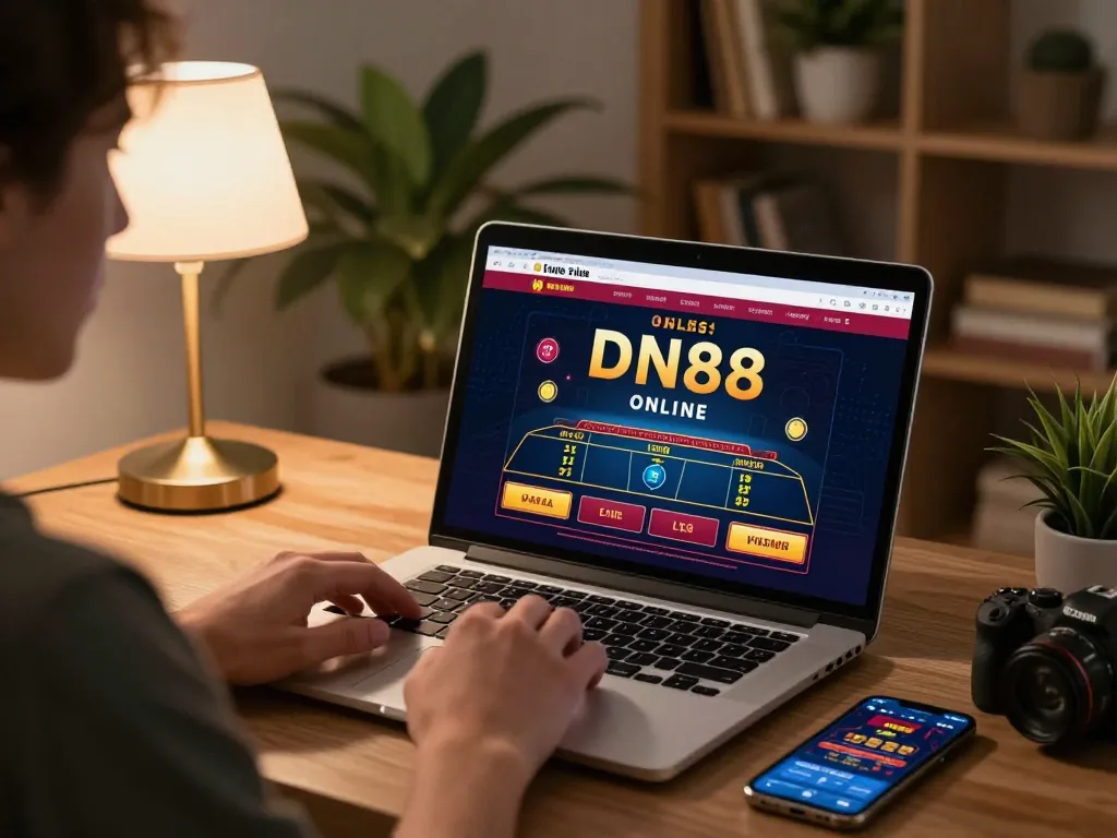 Experience engaging gameplay at dn88 with a warm home atmosphere during online gambling sessions.