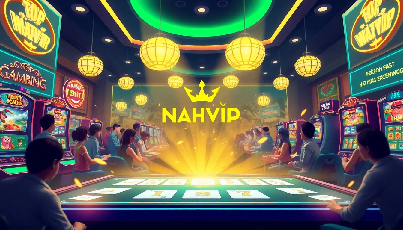 Thiên đường cờ bạc Nhatvip offers a vibrant online gambling experience with exciting games and a luxurious atmosphere.