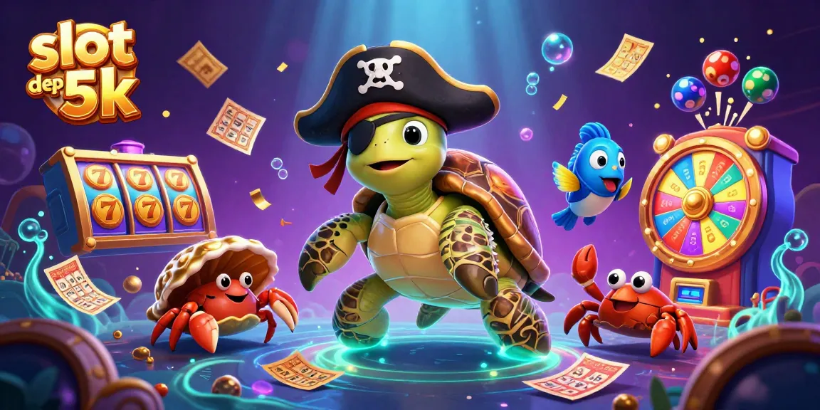 Engage with exciting slot deposit 5k action featuring a treasure turtle and golden crab.