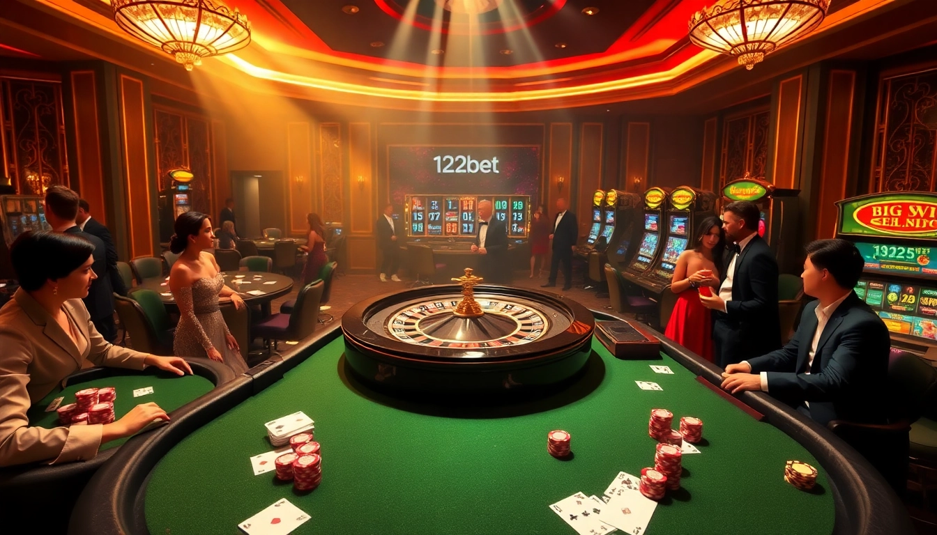 Experience the thrill of winning at 123bet with vibrant casino games and luxury ambiance.