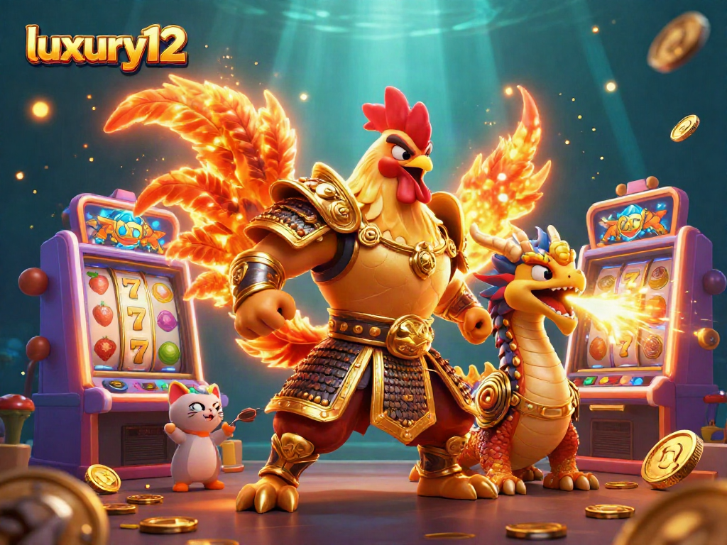 Permainan slot luxury12 yang menyajikan strategi dan keberuntungan dengan karakter menarik dalam suasana kasino.