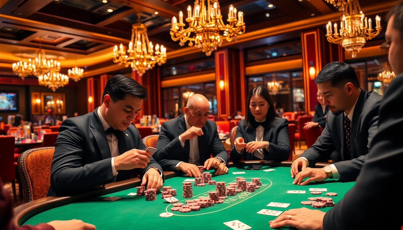 Experience high-stakes betting at lv 88's luxurious poker table with vibrant chips and cards.