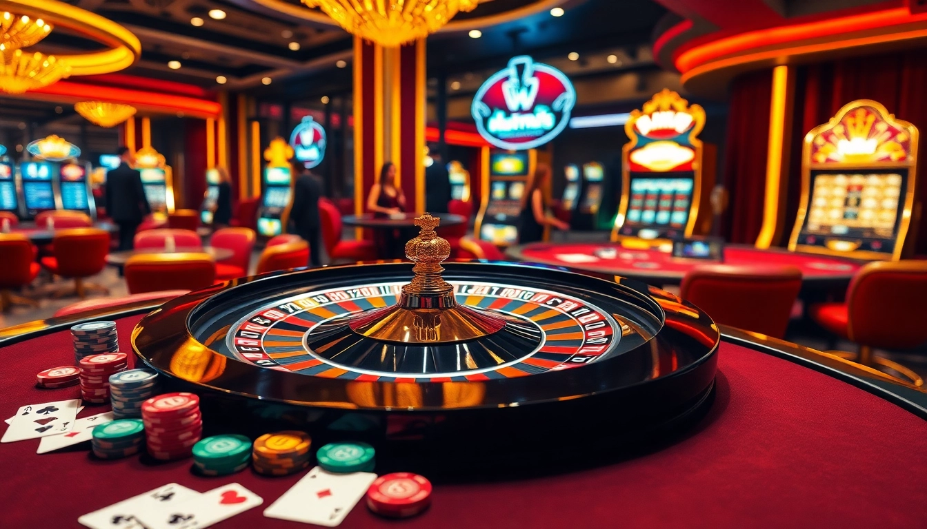 Playing cards and roulette wheel symbolize exciting gaming options at https://kuwinblog.com/ for responsible gambling.