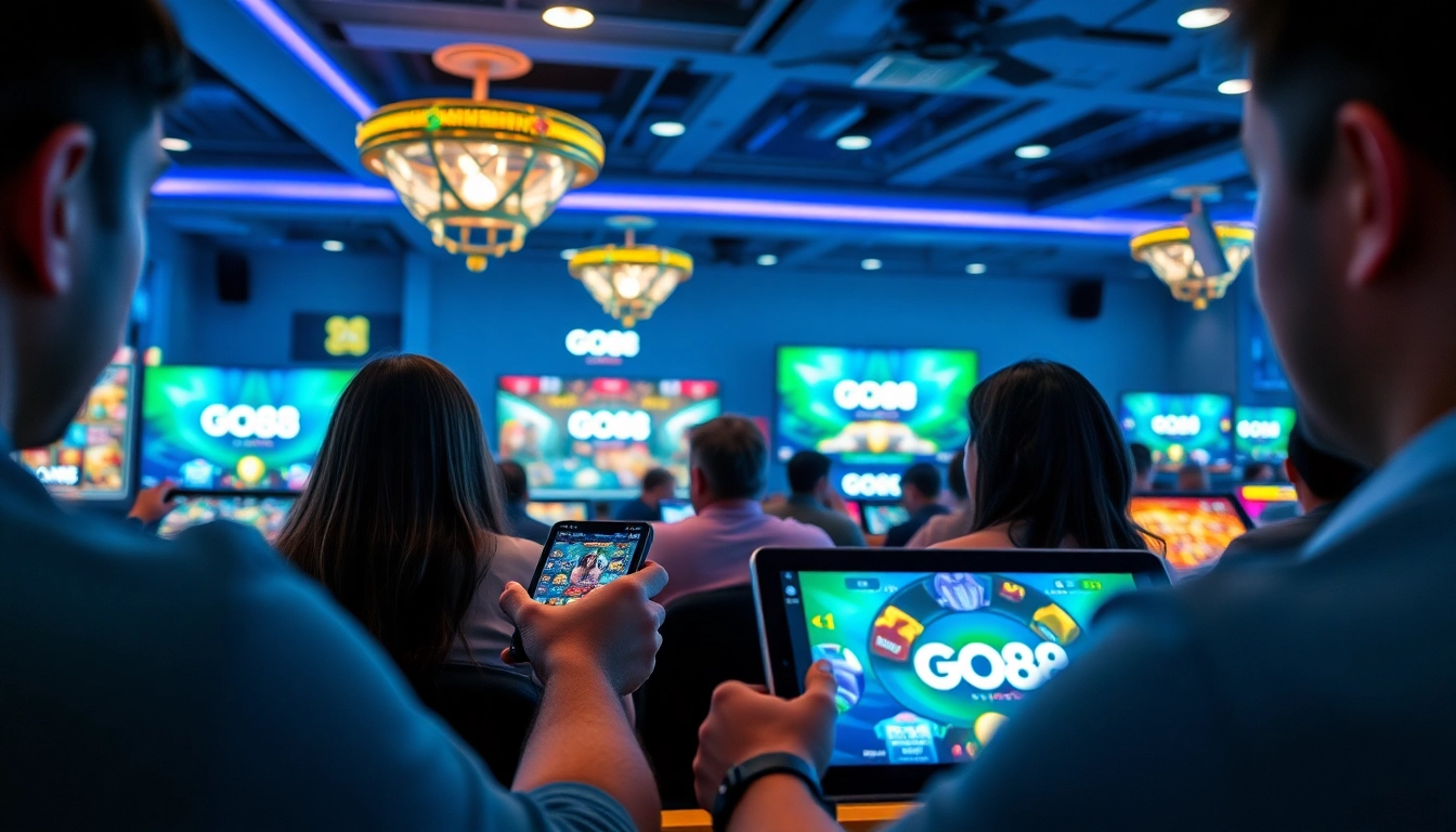 Tải GO88: Engaging players in a vibrant online gaming environment with friendly interfaces and exciting games.