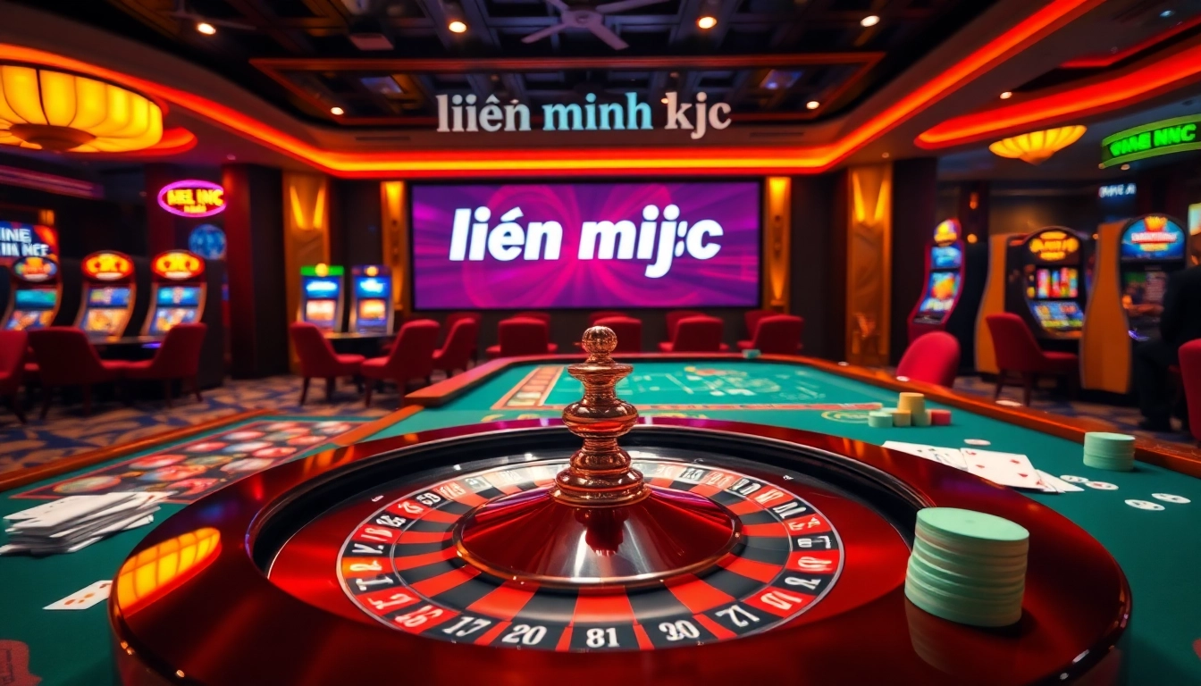 Experience the thrill of gambling with liên minh kjc in a vibrant casino setting filled with excitement.