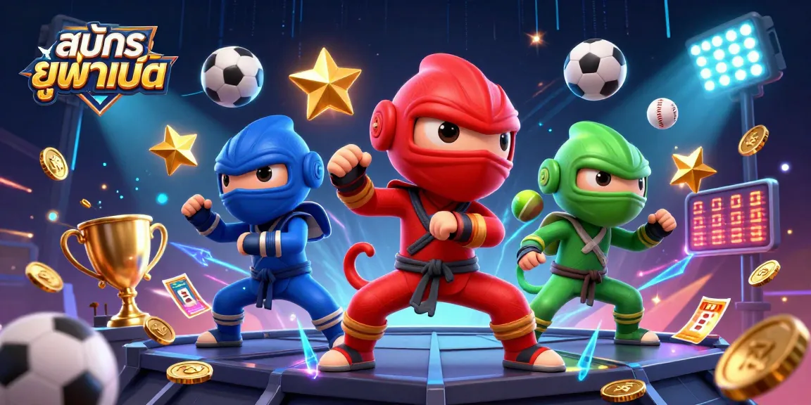 Win big with สมัครยูฟ่าเบท in a visually stunning 3D illustration filled with action!