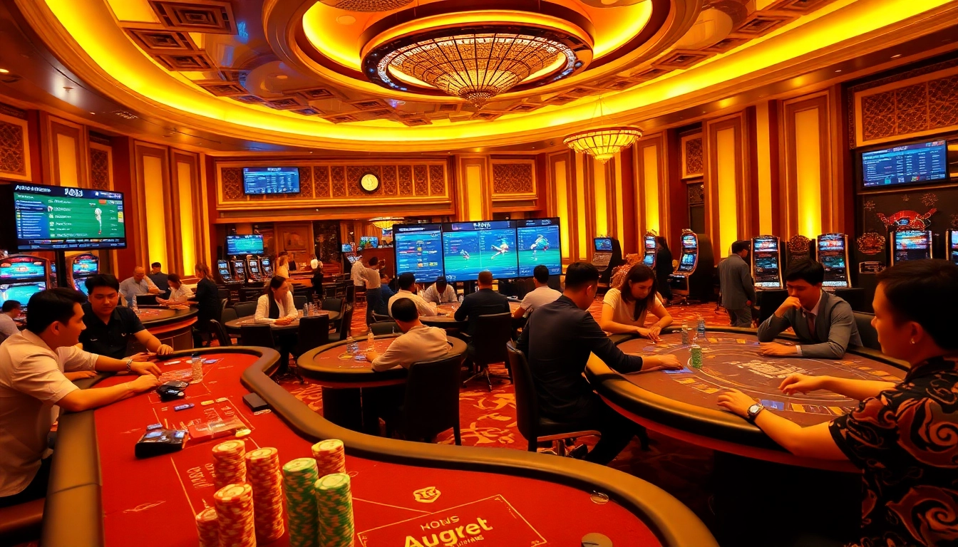 Dynamic betting scene showcasing Judi Piala Dunia with players engaged in wagering excitement.