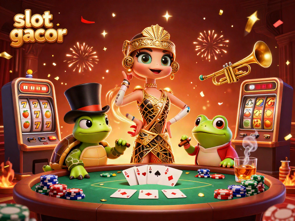 Gambarkan slot gacor dengan karakter unik di kasino, keberuntungan bersinar!