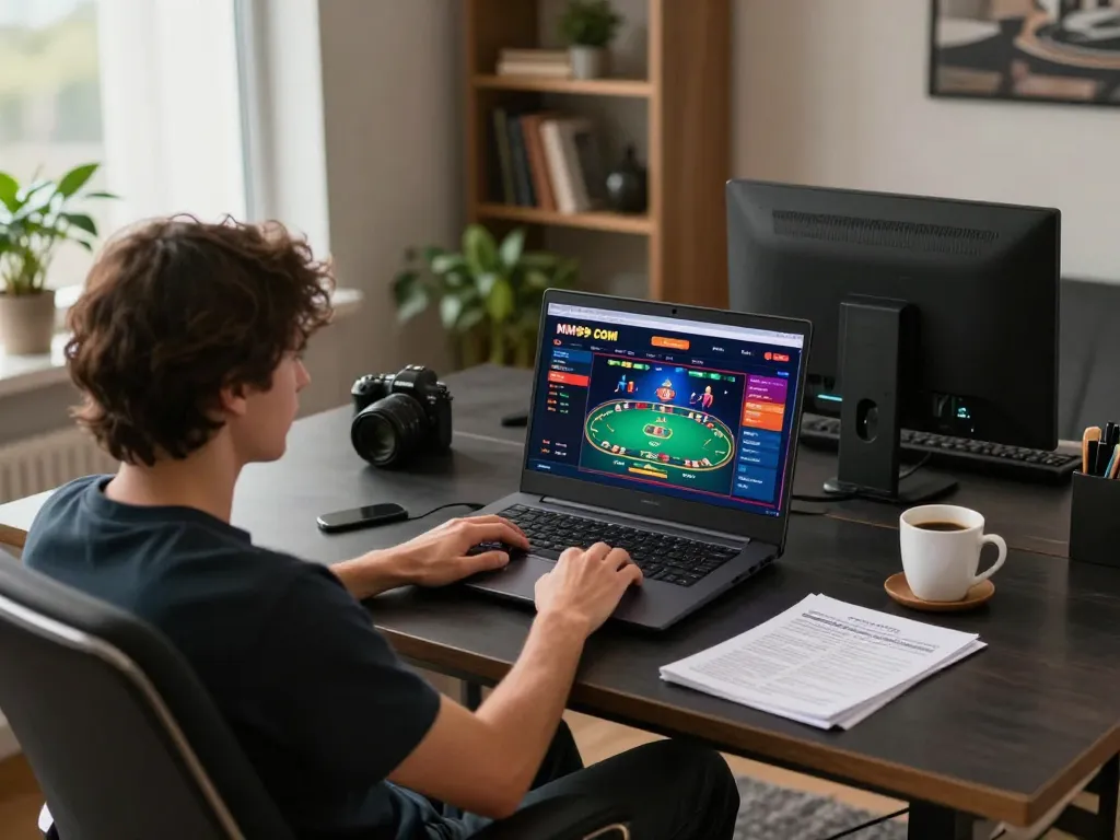 Engaging gameplay at MM99 COM online casino, showcasing friendly strategy in an inviting atmosphere.