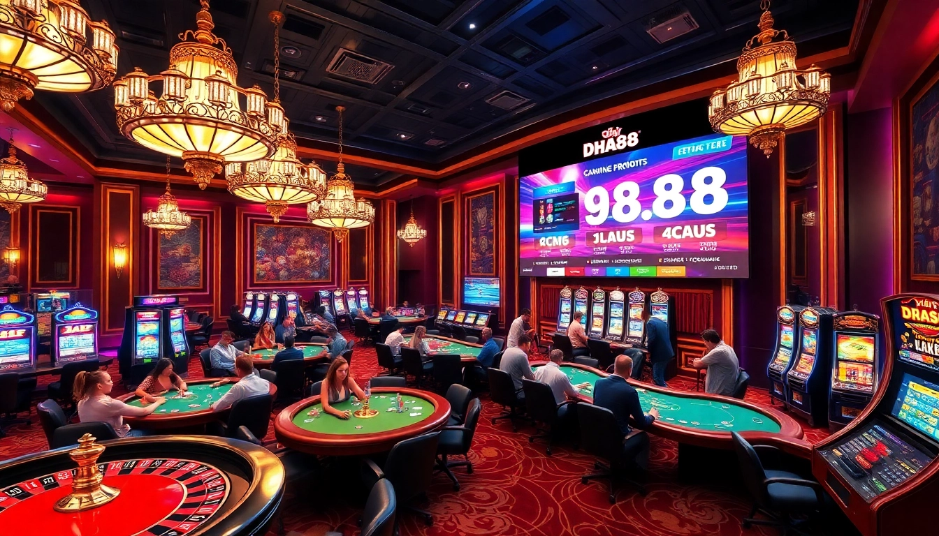 Experience the thrill of gambling at DH 88 with lively games and vibrant casino atmosphere.