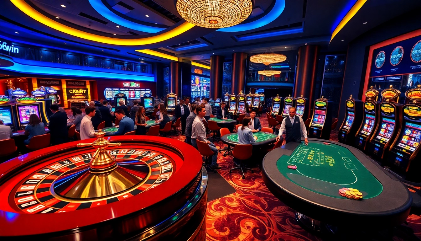 Experience the thrill at 68win with luxurious casino tables and exciting slot machines.