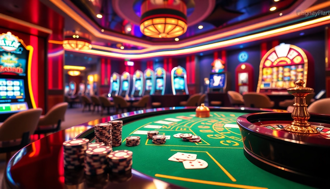 Engage in thrilling games at NHÀ CÁI 8DAY with exciting casino tables and vibrant slot machines.