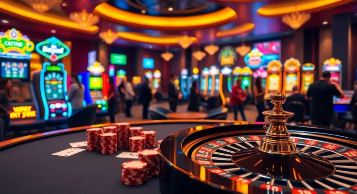 Experience thrilling gaming at https://s8hn.com/ with an exciting casino table and vibrant atmosphere.