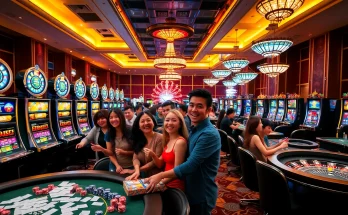 Experience the excitement of Trang Chủ GO88 with engaging casino games and vibrant players at the casino floor.