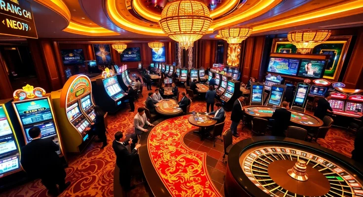Experience the thrill of gambling at TRANG CHỦ NEO79, showcasing vibrant casino action.